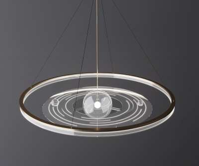 现代吊灯3D模型下载